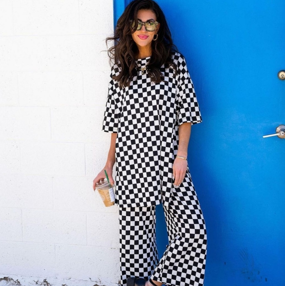 Brand new Dressed in LaLa checkered set